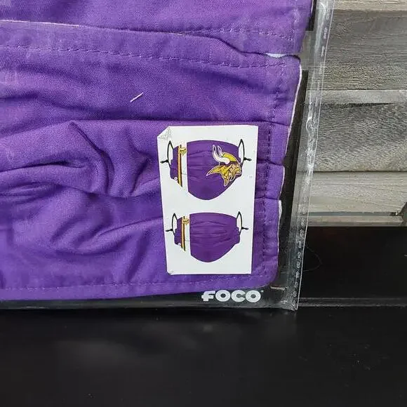 NFL Minnesota Vikings Adjustable Mask | FOCO | Adult - Picture 2 of 6